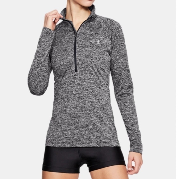 NWT Under Armour Women's Twist ½ Zip in Dark Gray - Size XS - Picture 2 of 3